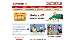 Desktop Screenshot of lifealert.com